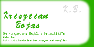 krisztian bojas business card
